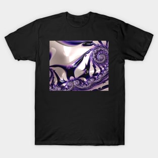 Purple Golden Fractal T-Shirt